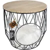 Image de EUROPET BERNINA Panier Caviar en métal rond avec plateau Duvo+ - Noir - Pour chat