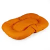 Image de Coussin pour chien ovale cousu tangerine Duvoplus - 50x35x65 cm