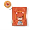 Image de Album photo - LILLIPUTIENS - 83638 - Orange - Format 14x18 cm - Tissu doux avec marque page perroquet