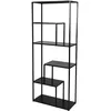 Image de Bibliothèque à 6 étagèresMadison - Noir- L 70 x l 30 x H 170 cm