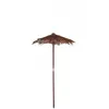 Image de Parasol Feuille De Cocotier Marron 150X150X270Cm