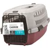 Image de M-PETS Caisse de transport Viaggio Carrier S - 584x387x33cm - Bordeaux et gris - Pour chien et chat