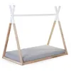 Image de Lit de tipi - CHILDHOME - 70x140 cm - Bois massif - 1 place