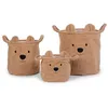 Image de Set de 3 paniers de rangement teddy Neutre