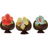 Image de Objet décoratif - Noname - Coupe Hawaï - Plastique - 10 cm - Marron