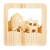 Image de Veilleuse en bois - EGMONT TOYS - Musiciens de Brême - LED intégrée - À poser - Beige
