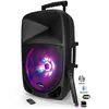 Image de Enceinte portable - PARTY LIGHT &SOUND - PARTY-12LED - 700W - Bluetooth/USB/FM - Micro VHF sans fil