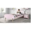 Image de KIDDY Chambre enfant complète style scandinave en bois pin massif et MDF laqué vieux rose - l 90 x L 200 cm