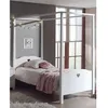 Image de Pack - Lit à Baldaquin Enfant & Sommier Amori 90x200cm Blanc