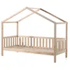 Image de Lit cabane - VIPACK - Dallas 2 - Bois massif - Avec tiroirs - Pour enfant