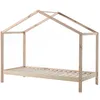 Image de Lit cabane Dallas 3 90x200 - Vipack - Marron - Bois massif - Enfant