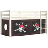 Image de Lit Enfant Surélevé Pino Caribian Pirates 90x200cm Blanc