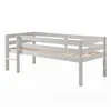 Image de Lit mi-hauteur en bois de pin laqué blanc - VIPACK - Pip - 1 place - Sommier inclus - 90x200 cm