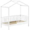 Image de Lit cabane Dallas 70x140 blanc
