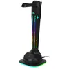 Image de Support de casque - EGOGEAR - SAC1 - 4 ports USB 2.0 - Éclairage RGB tactile 6-en-1 - Base antidérapante