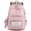 Image de Sac à Dos - Primaire - Fille - Grande Capacité - Nylon - Rose