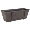 Image de ARTEVASI Kit Jardinière VENEZIA avec réserve deau - Gris anthracite - 10L - 49 x 195 x 166 cm -