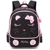 Image de Sac à Dos Scolaire - Chat Noir - Fille - Nylon Imperméable - 31x13x41 cm - Primaire