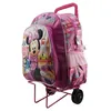 Image de Sac à roulettes Minnie Traveler rose 40 CM HAUT DE GAMME - Cartable