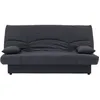 Image de Canapé convertible clic clac 3 places - Tissu Gris anthracite - L 190 x P 92 cm - DREAM - Style Contemporain