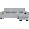 Image de Canapé dangle convertible - MORGAN - 3 places - Gris clair avec coffre 236x143x85cm