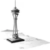Image de JEU DE CONSTRUCTION - LEGO - Seattle Space Needle - 57 pièces - Gris - H. 222 cm