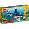 Image de LEGO® Creator 3-en-1 31088 Les Créatures Sous-Marines Figurines Animaux Marins Requin Crabe