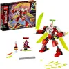 Image de Set de jeu et daction - LEGO® - NINJAGO® 71707 - Avion-robot de Kai - 2-en-1 - 217 pièces