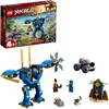 Image de LEGO® NINJAGO 71740 LÉlectrorobot de Jay Jouet de Voiture Ninja avec 2 Figurines Dès 4 Ans