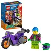 Image de LEGO® 60296 City Stuntz La Moto De Cascade Roue Arrière À Rétrofriction Avec Minifigure Cascadeur Jouet Pour Enfants Dès 5 Ans