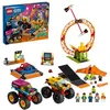 Image de LEGO® 60295 City Stuntz L'Arène de Spectacle des Cascadeurs 2 Monster Truck et Voitures Jouets Moto à Rétrofriction Cercle de
