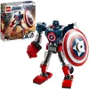 Image de LEGO® Marvel Avengers 76168 L armure robot de Captain America jeu incluant figurine pour garçon ou fille de 7 ans et plus
