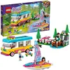 Image de LEGO® 41681 Friends Le camping-car et le voilier de la forêt   Jeu d'aventure avec Jouet Bateau et Figurine Raton-Laveur
