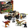 Image de LEGO® 76951 Jurassic World Le Transport du Pyroraptor et du Dilophosaurus Dinosaures avec Buggy Tout-Terrain dès 7 Ans