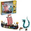 Image de LEGO Creator - Le bateau viking et le serpent de Midgard - 31132 en occasion ou reconditionné