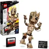 Image de LEGO 76217 Marvel Je sAppelle Groot Jouet Marvel et Figurine Bébé Groot Film Les Gardiens de la Galaxie 2 Enfants Dès 10 Ans