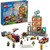 Image de LEGO 60321 City Fire La Brigade des Pompiers Jouet de Camion Moto et Remorque avec Figurine de Chien Garçons et Filles Dès 7