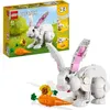 Image de LEGO Creator 3-en-1 31133 Le Lapin Blanc avec des Figurines Animaux Poissons Phoques et Perroquets