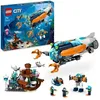 Image de LEGO® City 60379 Le Sous-Marin d’Exploration en Eaux Profondes Jouet avec Plongeur et Requin