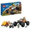 Image de LEGO® City 60387 Les Aventures du 4x4 Tout-Terrain Jouet Monster Truck Jeu Camping
