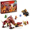 Image de LEGO® NINJAGO 71793 Le Dragon de Lave Transformable de Heatwave Jouet de Dragon avec Minifigurines