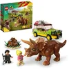 Image de LEGO® Jurassic Park 76959 La Recherche du Tricératops Jouet de Voiture avec Figurine Dinosaure