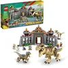 Image de LEGO Jurassic World - Le centre des visiteurs : l'attaque du T. rex et du vélociraptor - 76961 en occasion ou reconditionné