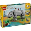 Image de Jouet - LEGO - 31171 - Rhinocéros - 3-en-1 - Animaux sauvages - À partir de 9 ans