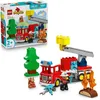 Image de LEGO DUPLO Ma Ville 10473 Le Camion de Pompiers - Jouet Éducatif Garçon ou Fille dès 2 ans