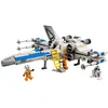 Image de Set LEGO Star Wars - LEGO - 75460 - X Wing Nouvelle République bleu/blanc - 558 pièces - Train rétractable & ailes mode attaque