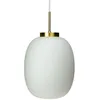Image de Dyberg Larsen lampe à suspension DL39 30 cm E27 verre 60W blanc/doré