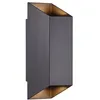 Image de Applique murale - NORDLUX - NICO Square - Aluminium Noir - Éclairage vers le haut et bas - 2 ampoules