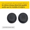 Image de Coussinets doreille - JABRA - Evolve2 40/65 - Noir - 6 pièces - Micro-casque