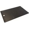 Image de CHAR-BROILl Plaque de Cuisson en Fonte pour Grill Barbecue 4 Brûleurs en Fonte Plancha Réversible 2 Côtés Lisse et Strié 26x435 cm